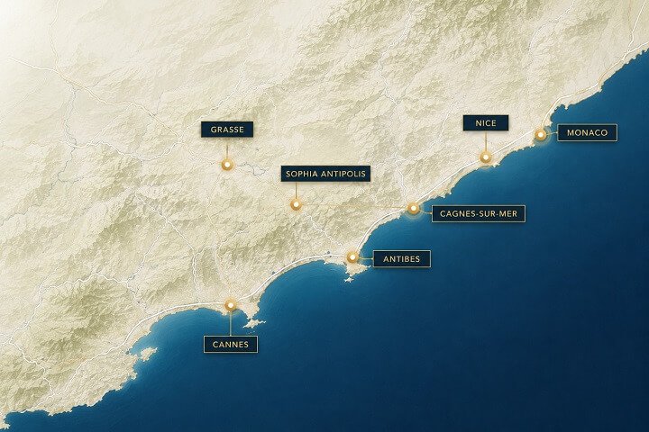 Carte zone d'intervention de Drone Cleaner